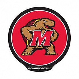 POWERDECAL Decal - University Of Maryland Terps Logo Black Plastic 4-1/2 Inch - PWR320201