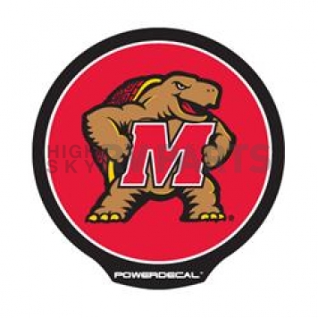 POWERDECAL Decal - University Of Maryland Terps Logo Black Plastic 4-1/2 Inch - PWR320201