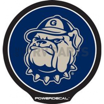 POWERDECAL Decal - Georgetown University Hoyas Logo Black Plastic 4-1/2 Inch - PWR330101