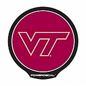POWERDECAL Decal - Virginia Tech Logo Black Plastic 4-1/2 Inch - PWR340201