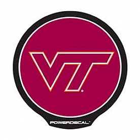 POWERDECAL Decal - Virginia Tech Logo Black Plastic 4-1/2 Inch - PWR340201
