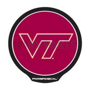 POWERDECAL Decal - Virginia Tech Logo Black Plastic 4-1/2 Inch - PWR340201