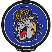 POWERDECAL Decal - James Madison University Dukes Logo Black Plastic 4-1/2 Inch - PWR340401