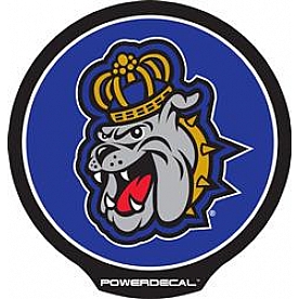 POWERDECAL Decal - James Madison University Dukes Logo Black Plastic 4-1/2 Inch - PWR340401