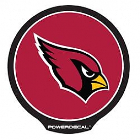 POWERDECAL Decal - Arizona Cardinals Logo Black Plastic 4-1/2 Inch - PWR3601
