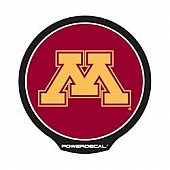 POWERDECAL Decal - University Of Minnesota Logo Black Plastic 4-1/2 Inch - PWR380101