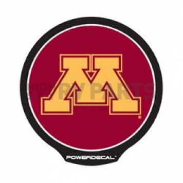 POWERDECAL Decal - University Of Minnesota Logo Black Plastic 4-1/2 Inch - PWR380101