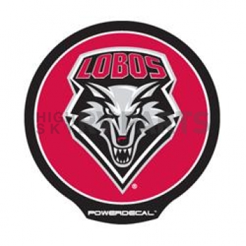 POWERDECAL Decal - University Of New Mexico Lobos Logo Black Plastic 4-1/2 Inch - PWR440101