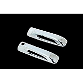 Paramount Automotive Exterior Door Handle Cover - Silver ABS Plastic Triple Chrome Plated - 640209