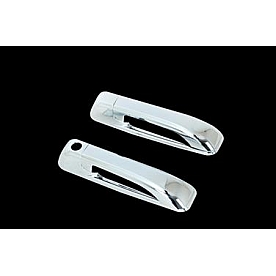 Paramount Automotive Exterior Door Handle Cover - Silver ABS Plastic Triple Chrome Plated - 640209