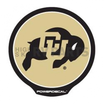 POWERDECAL Decal - Colorado University Buffaloes Logo Black Plastic 4-1/2 Inch - PWR500101