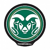 POWERDECAL Decal - Colorado State University Rams Logo Black Plastic 4-1/2 Inch - PWR500201