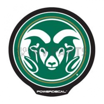POWERDECAL Decal - Colorado State University Rams Logo Black Plastic 4-1/2 Inch - PWR500201