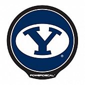 POWERDECAL Decal - Brigham Young University Logo Black Plastic 4-1/2 Inch - PWR510201