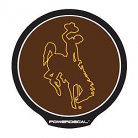 POWERDECAL Decal - University Of Wyoming Cowboys Logo Black Plastic 4-1/2 Inch - PWR520101