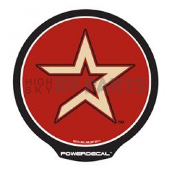 POWERDECAL Decal - Houston Astros Logo Black Plastic 4-1/2 Inch - PWR5501