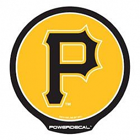POWERDECAL Decal - Pittsburgh Pirates Logo Black Plastic 4-1/2 Inch - PWR6001