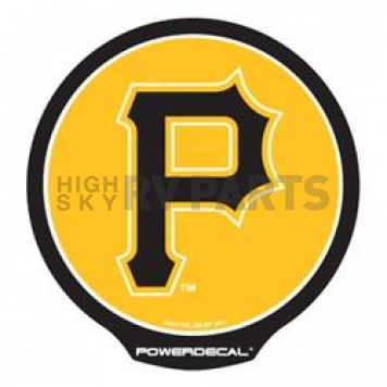 POWERDECAL Decal - Pittsburgh Pirates Logo Black Plastic 4-1/2 Inch - PWR6001