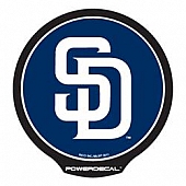 POWERDECAL Decal - San Diego Padres Logo Black Plastic 4-1/2 Inch - PWR6201