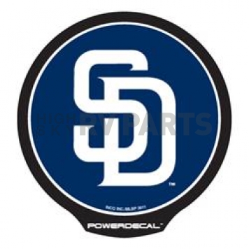 POWERDECAL Decal - San Diego Padres Logo Black Plastic 4-1/2 Inch - PWR6201