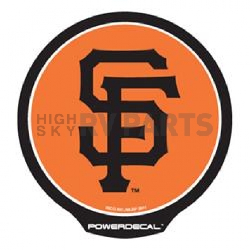 POWERDECAL Decal - San Francisco Giants Logo Black Plastic 4-1/2 Inch - PWR6301