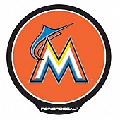 POWERDECAL Decal - Miami Marlins Plastic 4-1/2 Inch - PWR6502