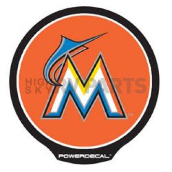 POWERDECAL Decal - Miami Marlins Plastic 4-1/2 Inch - PWR6502
