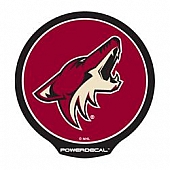 POWERDECAL Decal - Phoenix Coyotes Logo Black Plastic 4-1/2 Inch - PWR6801