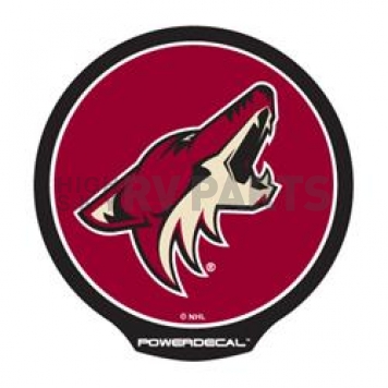 POWERDECAL Decal - Phoenix Coyotes Logo Black Plastic 4-1/2 Inch - PWR6801