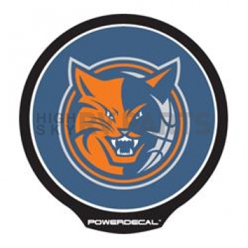 POWERDECAL Decal - Charlotte Bobcats Logo Black Plastic 4-1/2 Inch - PWR69001