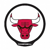 POWERDECAL Decal - Chicago Bulls Logo Black Plastic 4-1/2 Inch - PWR72001
