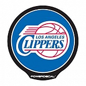 POWERDECAL Decal - Los Angeles Clippers Logo Black Plastic 4-1/2 Inch - PWR75001