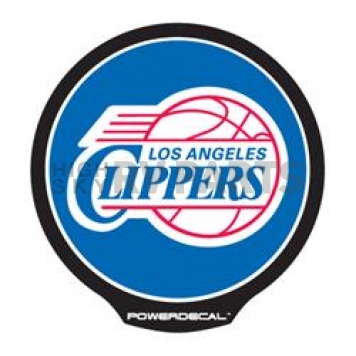 POWERDECAL Decal - Los Angeles Clippers Logo Black Plastic 4-1/2 Inch - PWR75001