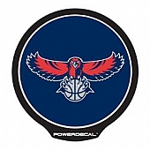 POWERDECAL Decal - Atlanta Hawks Logo Black Plastic 4-1/2 Inch - PWR76001