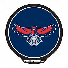 POWERDECAL Decal - Atlanta Hawks Logo Black Plastic 4-1/2 Inch - PWR76001