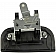 Help! By Dorman Exterior Door Handle - Plastic Black Single - 81070