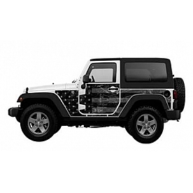 MEK Magnets Body Protector Kit - Matte Cast Vinyl Wrapped Magnet Panel Black Flag - 2007