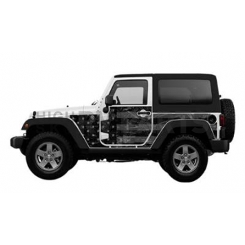 MEK Magnets Body Protector Kit - Matte Cast Vinyl Wrapped Magnet Panel Black Flag - 2007