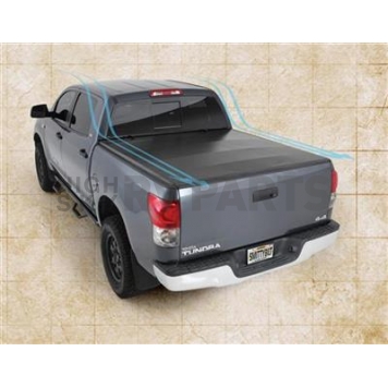 Smittybilt Tonneau Cover Soft Folding Black Matte Vinyl - 2630021-1