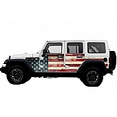 MEK Magnets Body Protector Kit - Matte Cast Vinyl Wrapped Magnet Panel American Flag - 4001