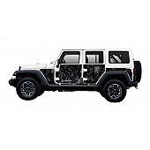 MEK Magnets Body Protector Kit - Matte Cast Vinyl Wrapped Magnet Panel Kryptek Typhon - 4011