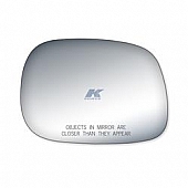 K-Source Exterior Mirror Glass Rectangular Power/ Manual Single - 90203