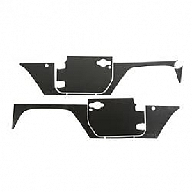 Rugged Ridge Body Protector Kit - Vinyl Coated Magnetic Steel Matte Black - 1230052