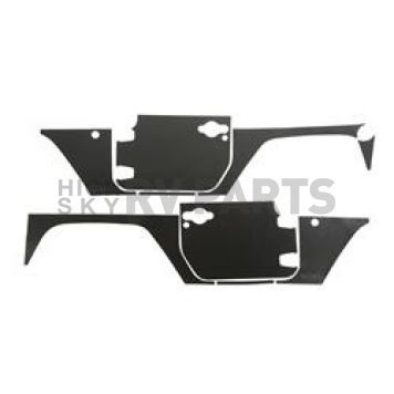 Rugged Ridge Body Protector Kit - Vinyl Coated Magnetic Steel Matte Black - 1230052
