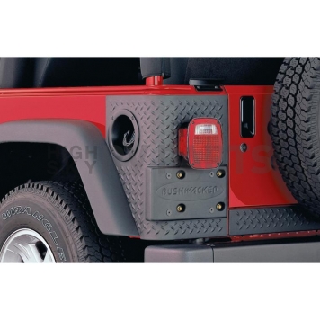 Bushwacker Body Protector Kit - Diamond Textured Thermoplastic Polyolefin Black - 14902-1