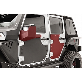 Fab Fours Body Protector Kit - Powder Coated Steel Black - JK30001
