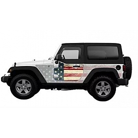 MEK Magnets Body Protector Kit - Matte Cast Vinyl Wrapped Magnet Panel American Flag - 2101