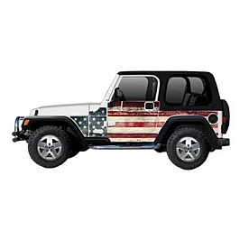 MEK Magnets Body Protector Kit - Matte Cast Vinyl Wrapped Magnet Panel American Flag - 3001