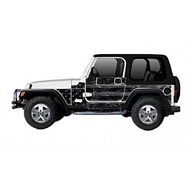 MEK Magnets Body Protector Kit - Matte Cast Vinyl Wrapped Magnet Panel Black Flag - 3007