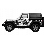 MEK Magnets Body Protector Kit - Matte Cast Vinyl Wrapped Magnet Panel Winter Camouflage - 2003